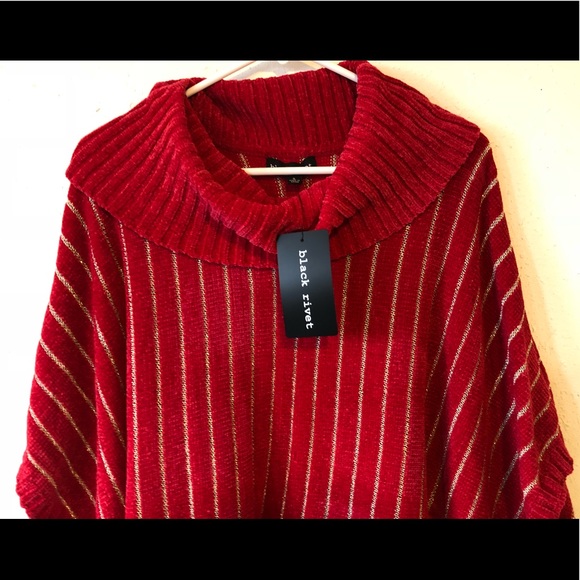 NWT Black Rivet Red Cover Up Jacket Warm Coat Top - Picture 4 of 8